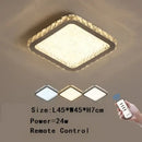 GobekUsa Crystal Round Ceiling Lamp Elegant LED Lighting for Bedroom & Living Room