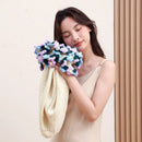 GobekUsa Elegant Daisy Bouquet Soft Blanket for Office Sofa, Multi-Functional Nap Shawl & Cushion