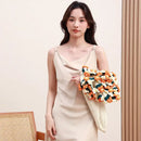 GobekUsa Elegant Daisy Bouquet Soft Blanket for Office Sofa, Multi-Functional Nap Shawl & Cushion