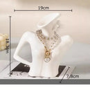 GobekUsa Elegant Dames Ceramic Vase Figure Flower Pot Desk Decoration Room Decor