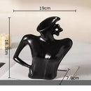GobekUsa Elegant Dames Ceramic Vase Figure Flower Pot Desk Decoration Room Decor