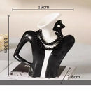 GobekUsa Elegant Dames Ceramic Vase Figure Flower Pot Desk Decoration Room Decor