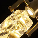 GobekUsa Elegant Diamond Crystal Chandelier LED Light Fixture Gold Home Decor