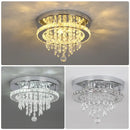 GobekUsa Diamond Crystal LED Ceiling Chandelier Pendant Light for Elegant Living Spaces