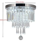 GobekUsa Diamond Crystal LED Ceiling Chandelier Pendant Light for Elegant Living Spaces