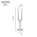 Elegant dried flower bubble champagne glasses dining room set of 2 by Decorbites
