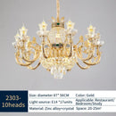 GobekUsa Elegant Duplex Crystal Chandelier for Villa Living Room & Hotel Lobby