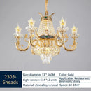 GobekUsa Elegant Duplex Crystal Chandelier for Villa Living Room & Hotel Lobby