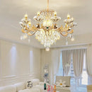 GobekUsa Elegant Duplex Crystal Chandelier for Villa Living Room & Hotel Lobby