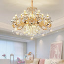 GobekUsa Elegant Duplex Crystal Chandelier for Villa Living Room & Hotel Lobby