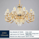 GobekUsa Elegant Duplex Crystal Chandelier for Villa Living Room & Hotel Lobby