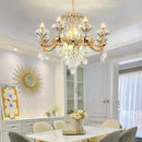 GobekUsa Elegant Duplex Crystal Chandelier for Villa Living Room & Hotel Lobby