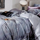 GobekUsa 1500TC Egyptian Cotton Silk Jacquard Bedding Set for Queen King Beds
