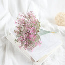 Elegant flocking lover grass purple silk bouquet bedroom decor by Decorbites
