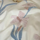 GobekUsa Elegant Flower Embroidery Cotton Bedding Set - Single Queen King Sizes