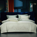 GobekUsa Elegant Flowers Embroidery 1000TC Egyptian Cotton Bedding Set Home Textiles