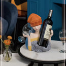 GobekUsa Elegant Girl Sculpture Wine Rack & Glass Holder Home Decor Wine lover Gift