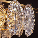 GobekUsa Elegant Glass Chandelier with LED Lights for Home Décor