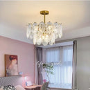 GobekUsa Elegant Glass Chandelier with LED Lights for Home Décor