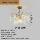 GobekUsa Elegant Glass Chandelier with LED Lights for Home Décor