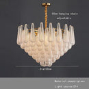 GobekUsa Elegant Glass Chandelier Lighting for Home Dining Room Decor