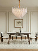 GobekUsa Elegant Glass Chandelier Lighting for Home Dining Room Decor