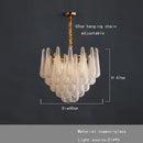 GobekUsa Elegant Glass Chandelier Lighting for Home Dining Room Decor