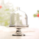 Elegant glass dome candy box tray dining room party favors by Decorbites