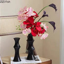 GobekUsa Bamboo Ceramic Vase for Stylish Room Decor and Flower Arrangement