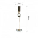 GobekUsa Crystal Glass Candlestick Holder - Elegant Home Décor Accessory