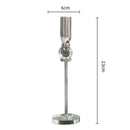 GobekUsa Crystal Glass Candlestick Holder - Elegant Home Décor Accessory