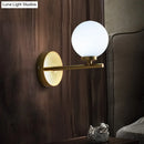 GobekUsa Ivory Glass Single Wall Sconce with Gold Finish for Bedroom - Simple and Elegant
