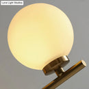 GobekUsa Ivory Glass Single Wall Sconce with Gold Finish for Bedroom - Simple and Elegant