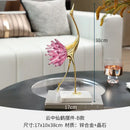GobekUsa Crystal Bird Metal Handicraft Sculpture Decorative Figurines