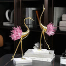 GobekUsa Crystal Bird Metal Handicraft Sculpture Decorative Figurines
