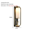 GobekUsa Elegant Iron Glass Wall Sconce for Living Room Bedroom TV Background