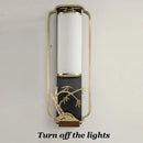GobekUsa Elegant Iron Glass Wall Sconce for Living Room Bedroom TV Background