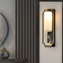 GobekUsa Elegant Iron Glass Wall Sconce for Living Room Bedroom TV Background