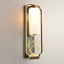 GobekUsa Elegant Iron Glass Wall Sconce for Living Room Bedroom TV Background