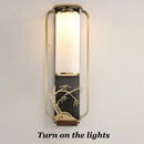 GobekUsa Elegant Iron Glass Wall Sconce for Living Room Bedroom TV Background