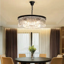 GobekUsa Crystal Round Ceiling Chandelier for Elegant Living and Dining Rooms