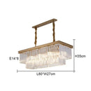 GobekUsa Crystal Round Ceiling Chandelier for Elegant Living and Dining Rooms