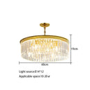 GobekUsa Crystal Round Ceiling Chandelier for Elegant Living and Dining Rooms