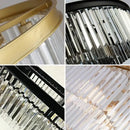 GobekUsa Crystal Round Ceiling Chandelier for Elegant Living and Dining Rooms