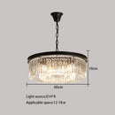 GobekUsa Crystal Round Ceiling Chandelier for Elegant Living and Dining Rooms