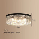 GobekUsa Crystal Round Ceiling Chandelier for Elegant Living and Dining Rooms