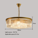 GobekUsa Crystal Round Ceiling Chandelier for Elegant Living and Dining Rooms