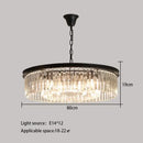 GobekUsa Crystal Round Ceiling Chandelier for Elegant Living and Dining Rooms