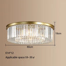 GobekUsa Crystal Round Ceiling Chandelier for Elegant Living and Dining Rooms