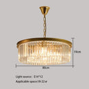 GobekUsa Crystal Round Ceiling Chandelier for Elegant Living and Dining Rooms